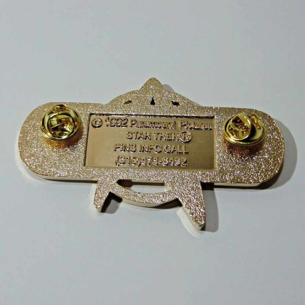 Star Trek Federation Uniform Insignia 3" Jacket Pin AUTHENTIC LICENSED FULL SIZE