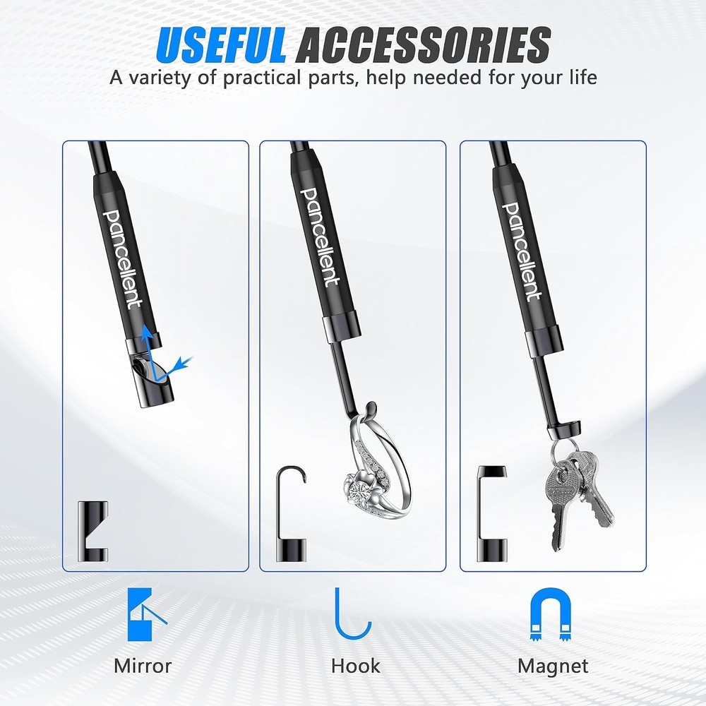 1920P Snake Inspection Borescope, Type C Endoscope, Scope Camera with 8 LED L...