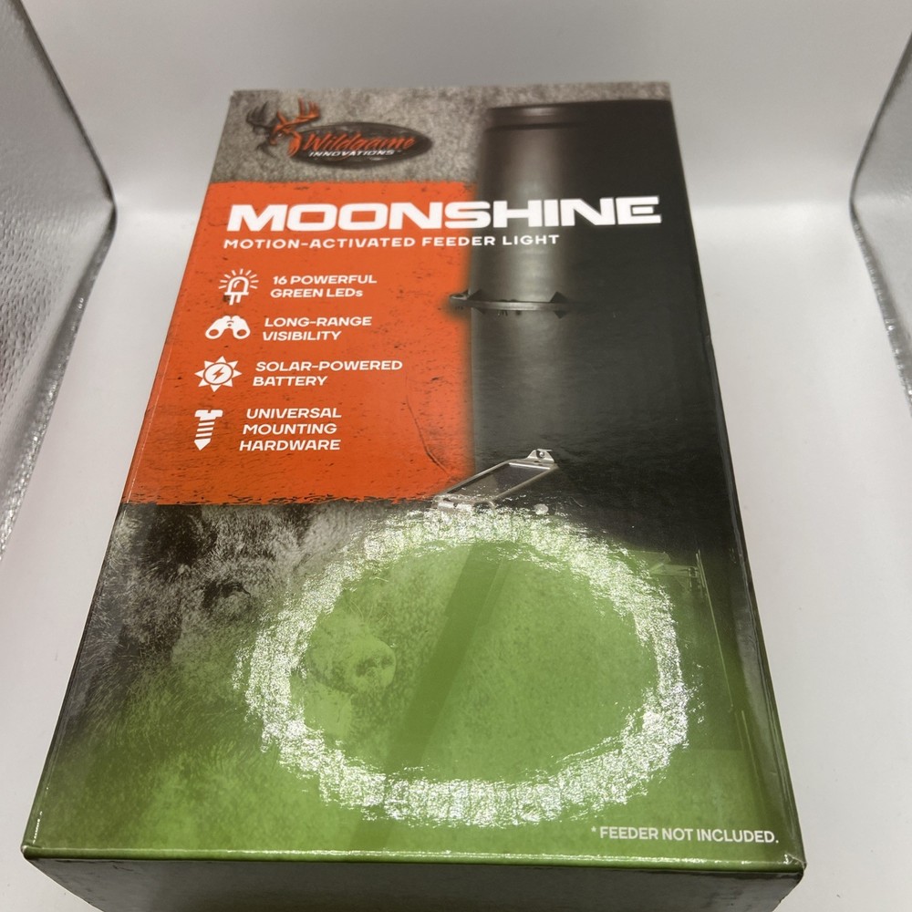 Weather-Resistant Motion-Activated Green Light w/ Solar Panel for Hunting