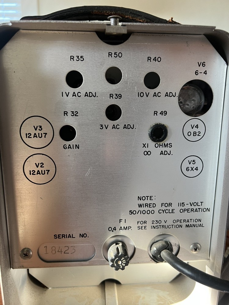 Hewlett Packard HP 410B Vacuum Tube Voltmeter