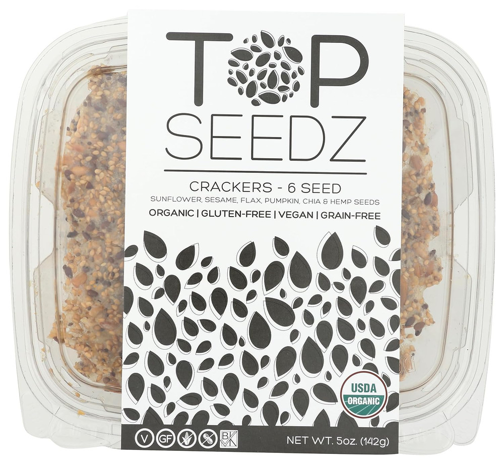 Organic 6 Seed Crackers, 5 Oz