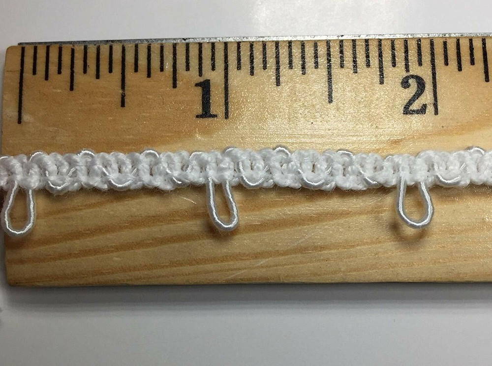 Bridal Button Loop Elastic Braid Trimming - 18 Yards - Many Colors