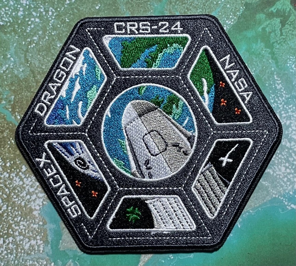 CRS-24 AUTHENTIC SPACEX SPACE X EMPLOYEE X MARKED PATCH 🚀 & PROOF