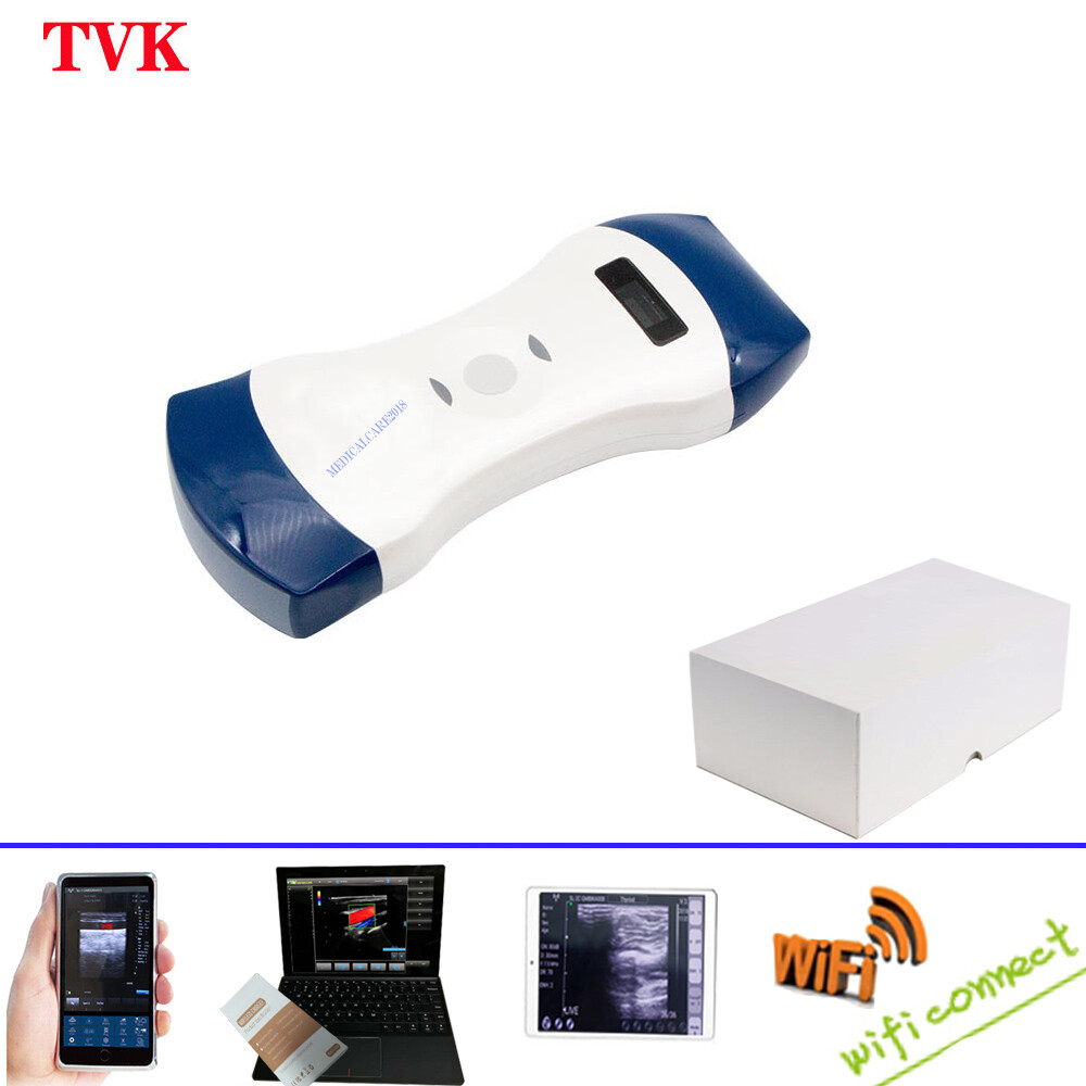 2 in 1(Convex+Linear) Color WiFi Ultrasound Scanner Support Android/iOS/Windows