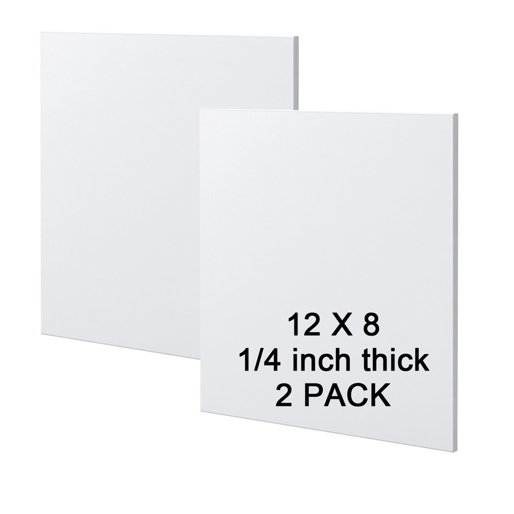 HDPE Sheet 1/4-2PCS 12" x 8" High Density Polyethylene Sheets with Protective...