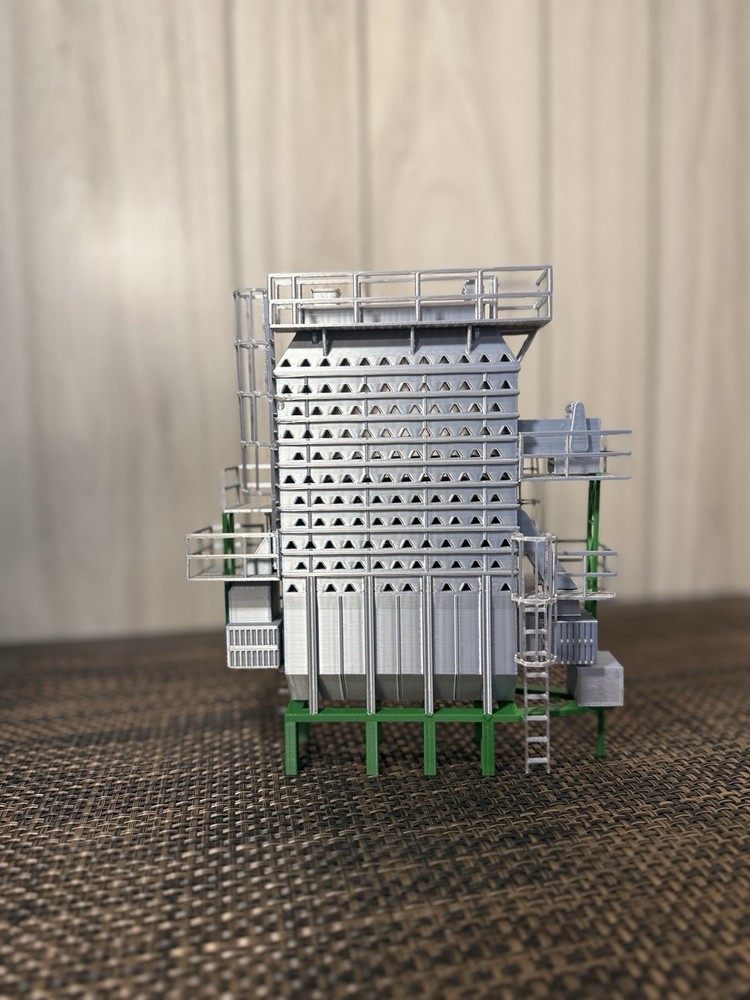 1/64 Scale Mixed Flow Grain Dryer. Mid Sized