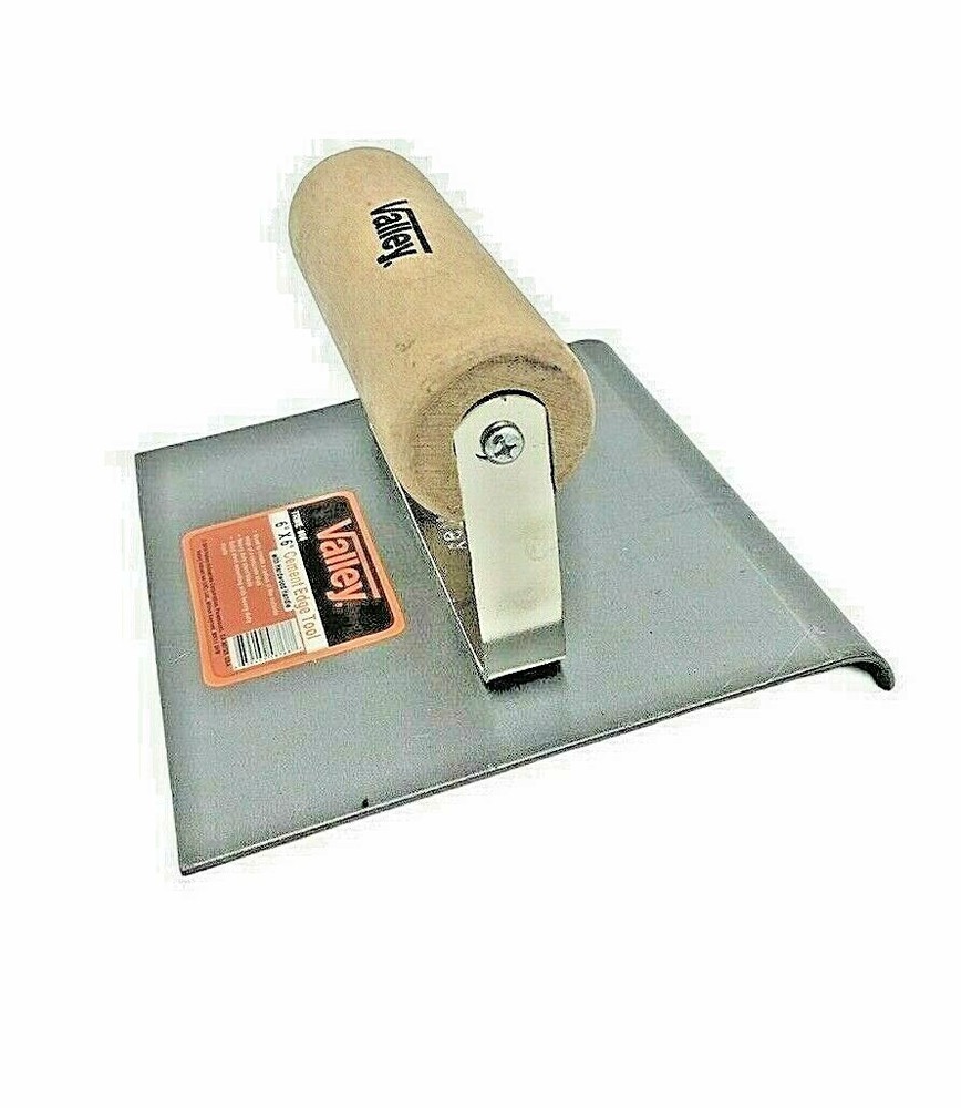 6” X 6” Cement Edger Tool Hardwood Handle
