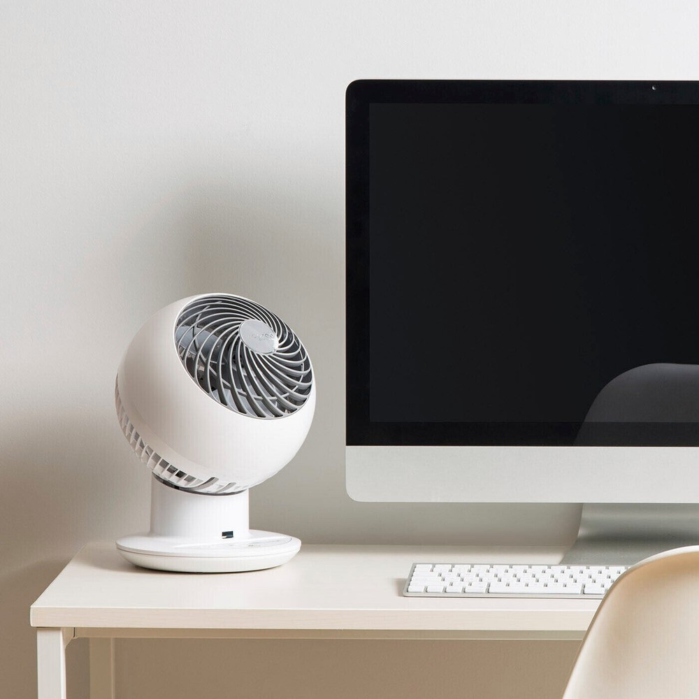 WOOZOO Compact Globe Oscillating Fan w/ Remote (New Version) - 5 Speed - White