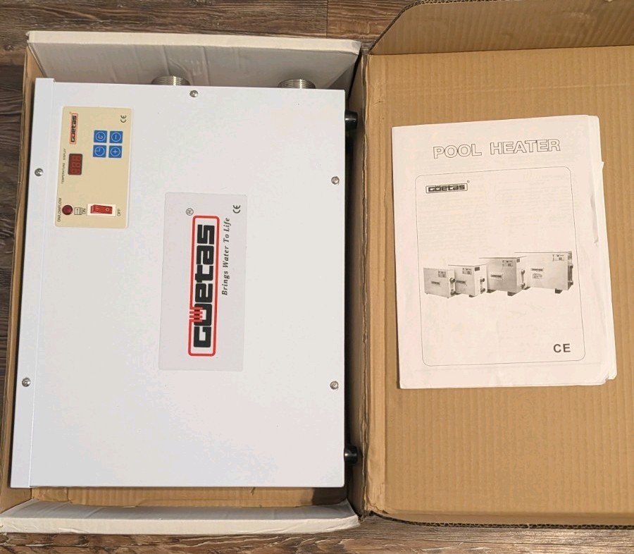 COETAS 9KW 220V ELECTRIC POOL/SPA HEATER w/TOUCHSCREEN CONTROL MODEL H-110