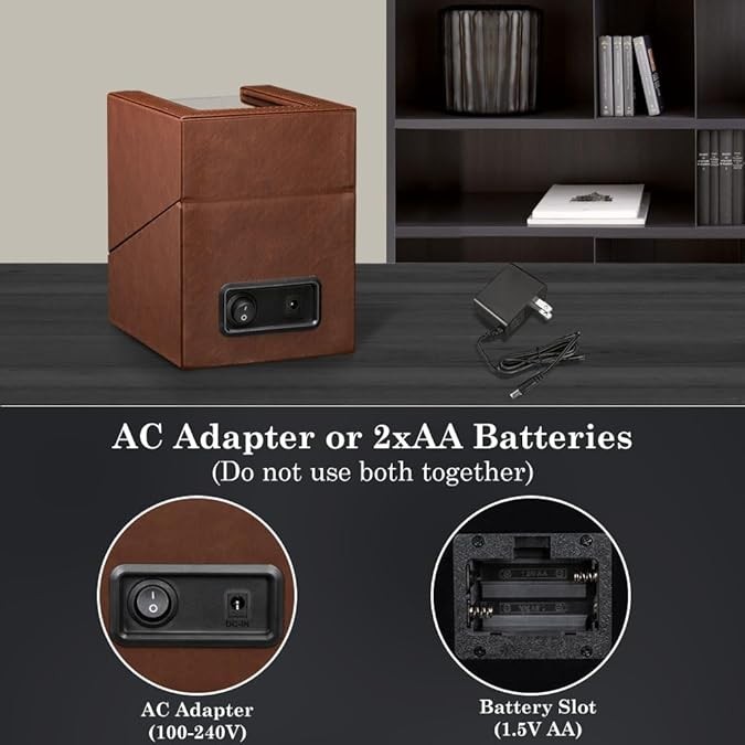 Automatic Rotation Single Watch Winder Box Leather Storage Display Case Gift.
