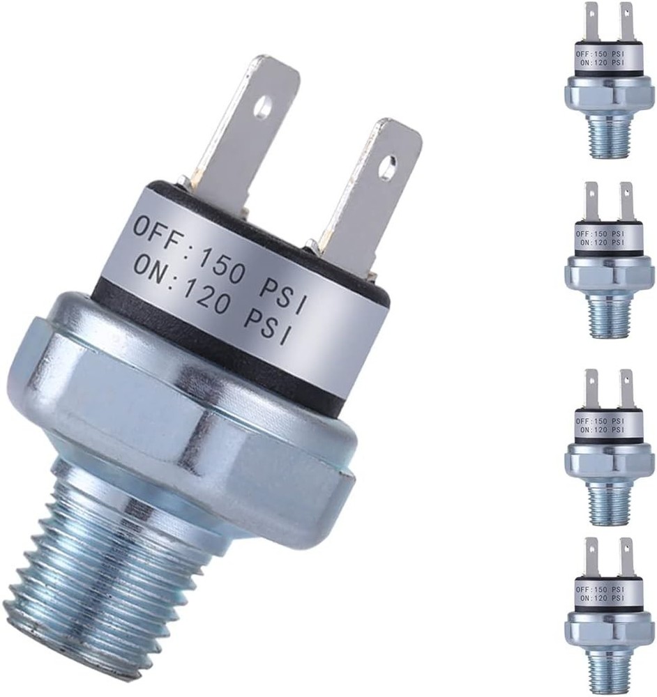 Durable Air Pressure Switch 120-150 PSI for DC/AC Systems - Easy Connect