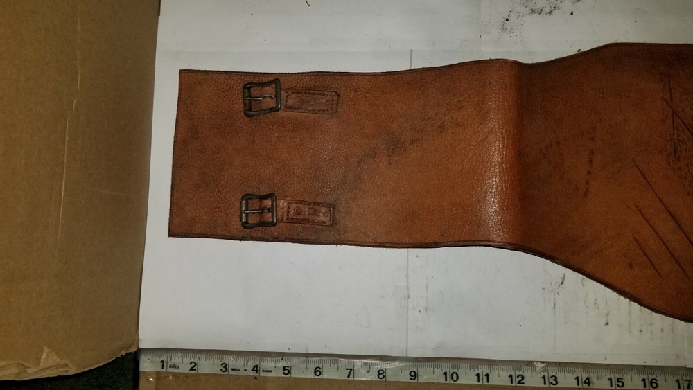 Vintage Leather Support Belt - Used