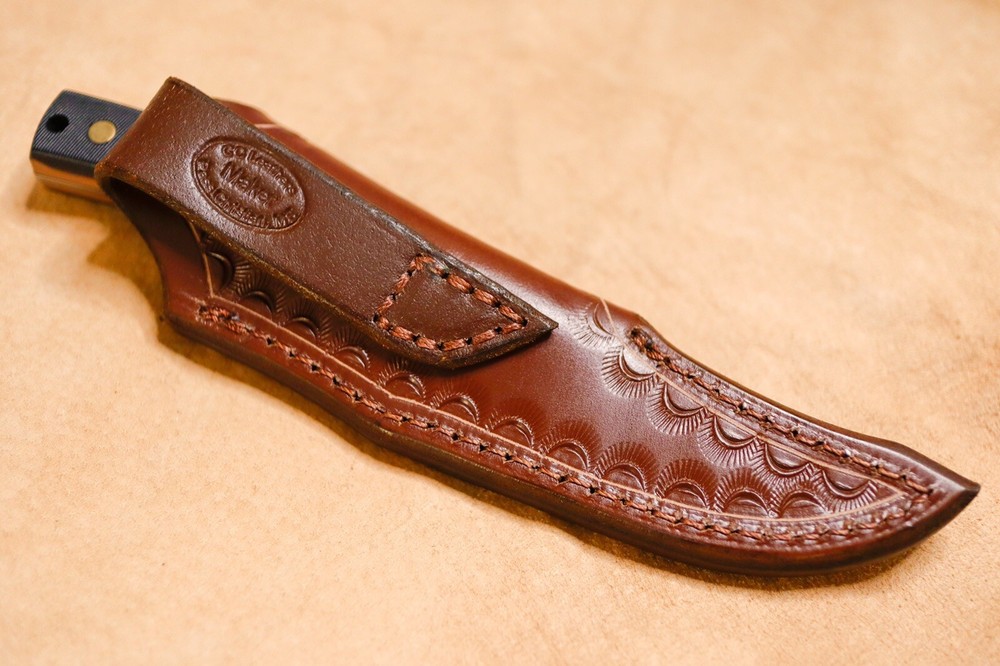 Custom Leather Sheath for Schrade Sharpfinger 152OT (left hand)