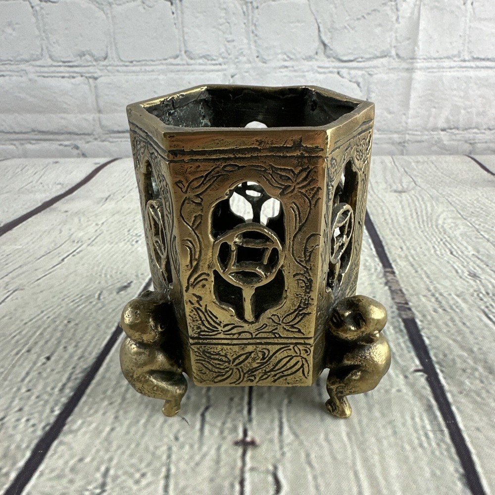 Antique Bronze Hexagon Tripod Instant Burner