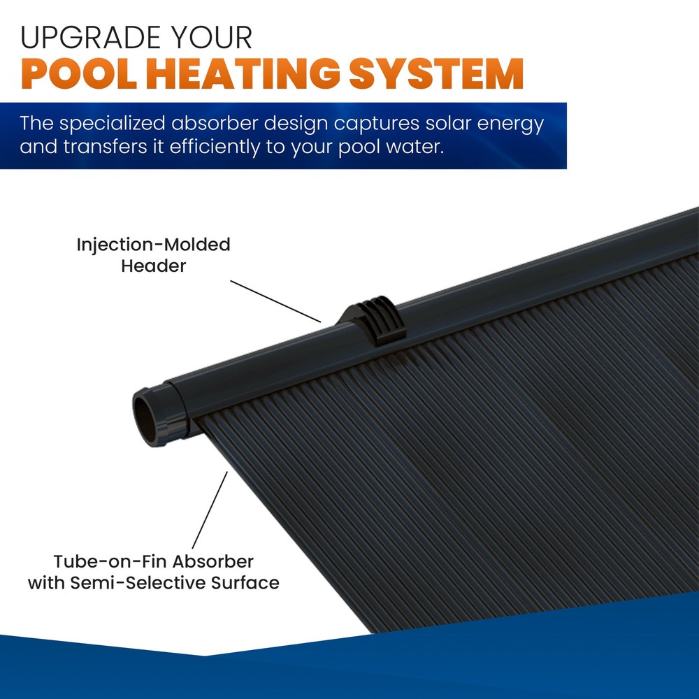 High-Performance Solar Pool Heater Panel Replacement, Highest Performing Design