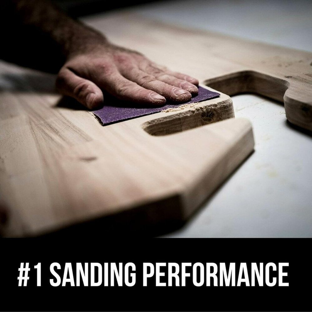 3M Advanced Sandpaper, 20 Sheets, 220 Grit, 3M Pro Grade Precision, Features No-