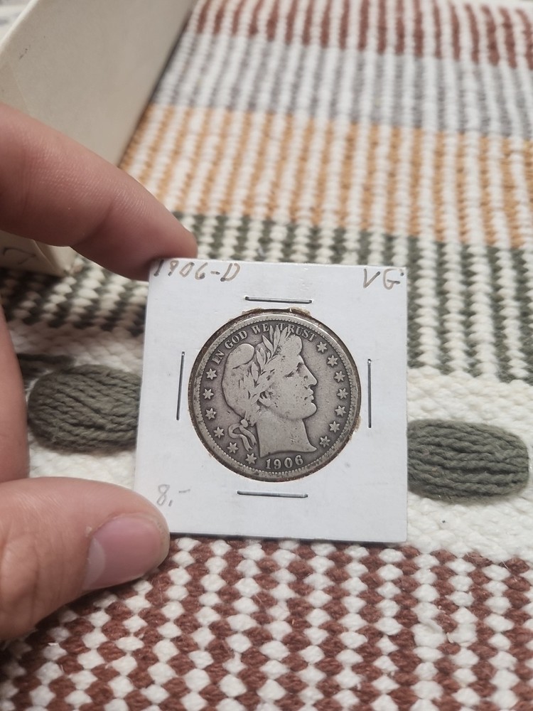 1906 D  Barber Half Dollar
