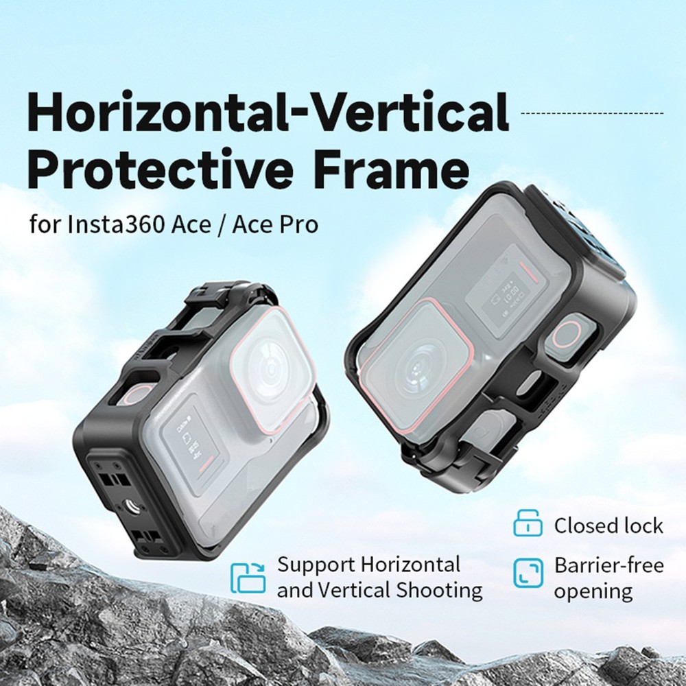 Camera Horizontal-Vertical Protective ABS Frame For Insta360 AcePro /Ace