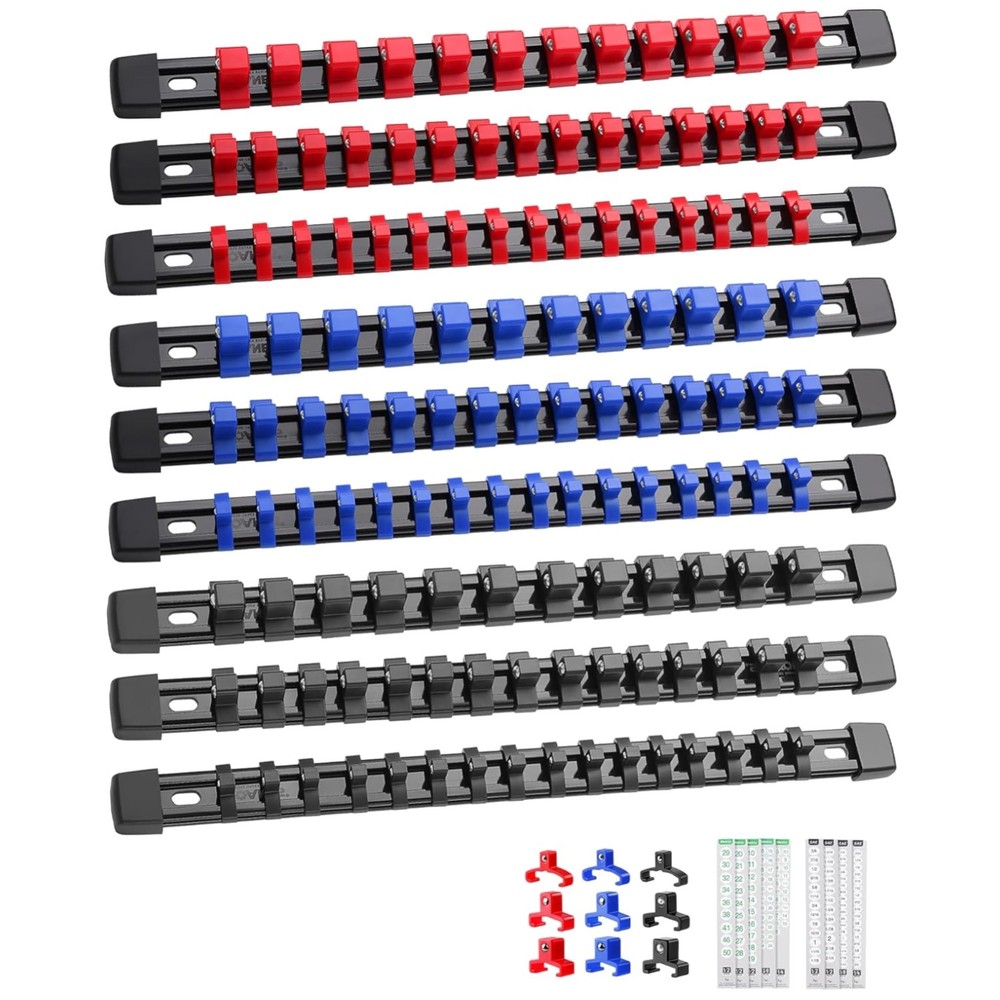 Lightweight Socket Organizer, 129 Socket Capacity
