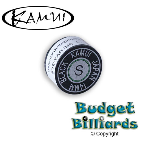 1 pc - KAMUI Black Laminated Pool Billiard CUE TIP -  Soft