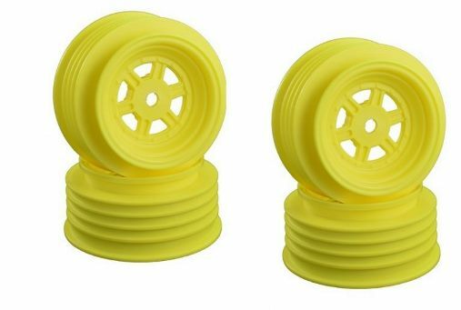 DE Racing Gambler Front Sprint Wheels 12mm Hex AE Associated Offset Yellow
