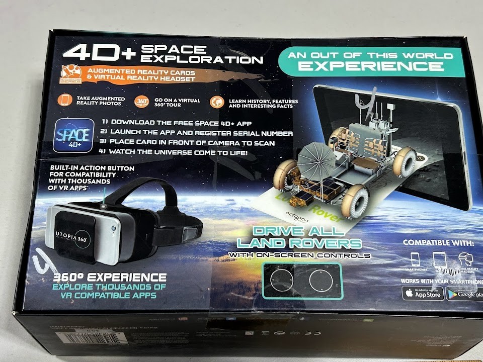 STEM 4D+ Space Exploration Augmented Reality Cards & Virtual Reality Headset