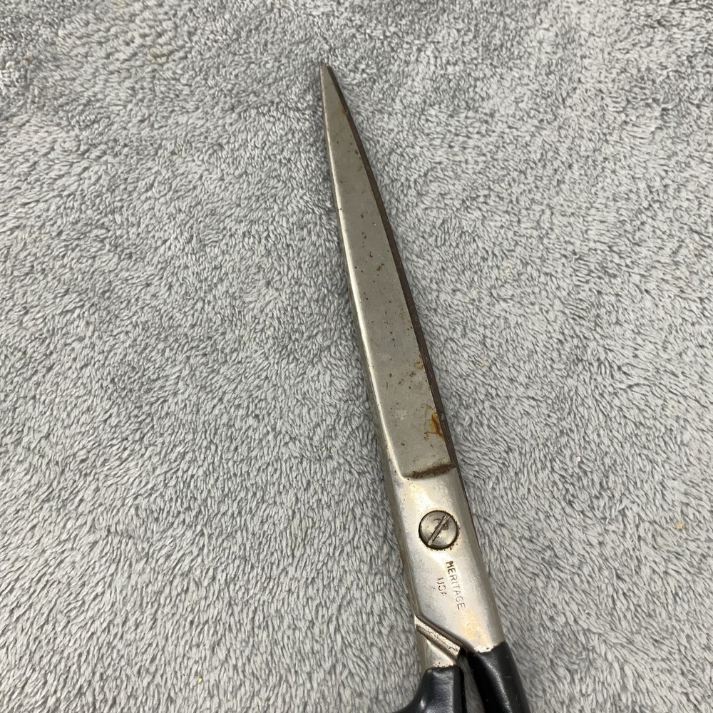 Vintage Meritage Scissors Black Handle American Made