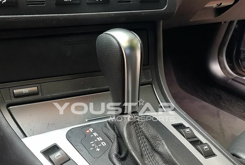 US STOCK Leather Satin Chrome Shift Knob for BMW E81 E82 E88 E90 E92 E93 E63 E64