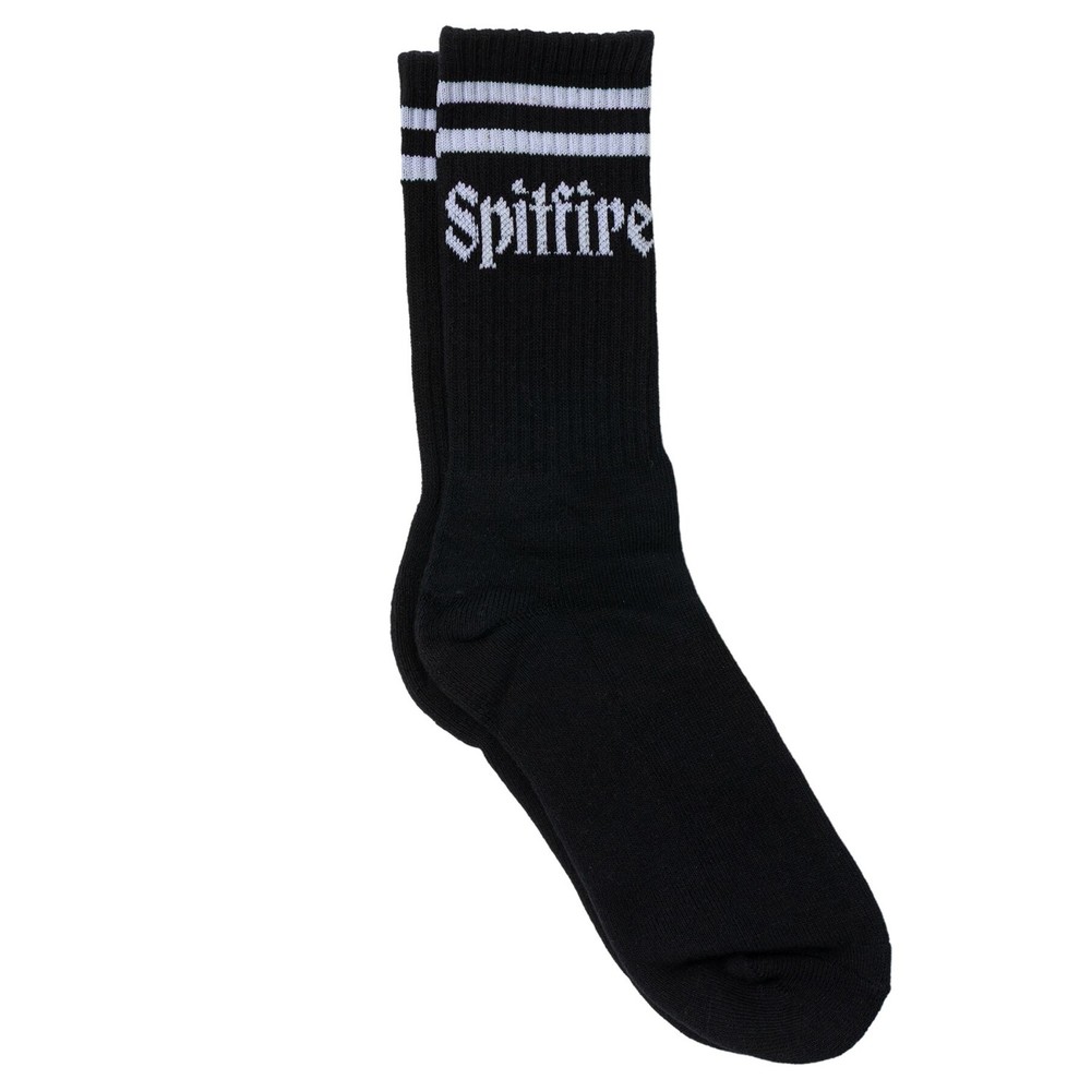 Spitfire Wheels Socks Molotov Script Black/White