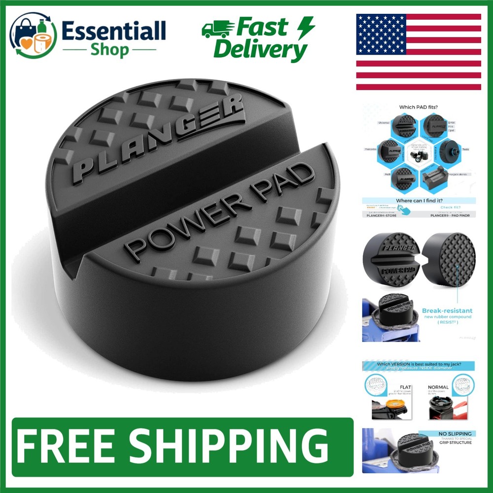 Compact Rubber Jack Pad for Secure Vehicle Lifting - 10-  Included
