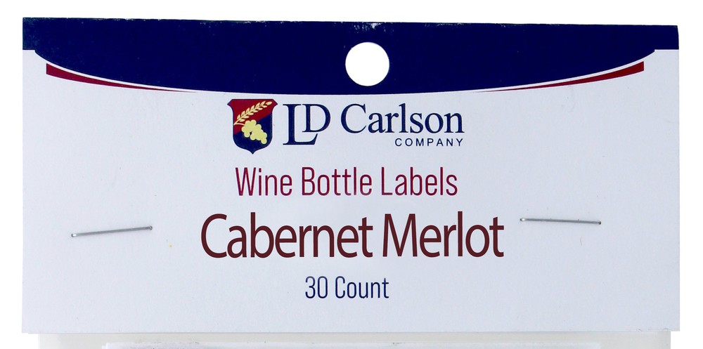 Cabernet Merlot Wine Labels 30/Pack Varietal Collection