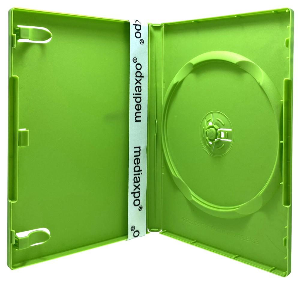 10 STANDARD Solid Green Color Single DVD Cases ** 1-3 DAY