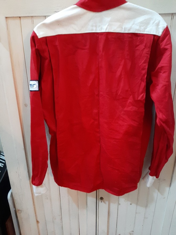 RCI Racing Jacket Drag Racing Size Full Zip Red White Patch
