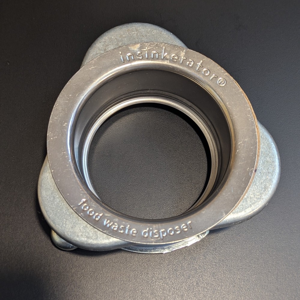 InSinkerator Sink Mount QLM-00 Chrome Quick Lock  Flange Food Waste Disposer