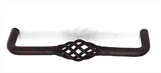 (5 Pack) 5 inch Forged Iron Collection Bird Cage Wire Pull Flat Black