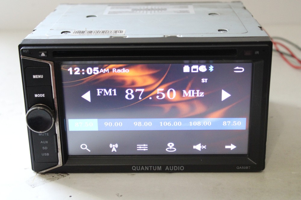 Quantum Audio QA50BT 6.2" Radio Touchscreen DVD USB SD Aux Bluetooth Player