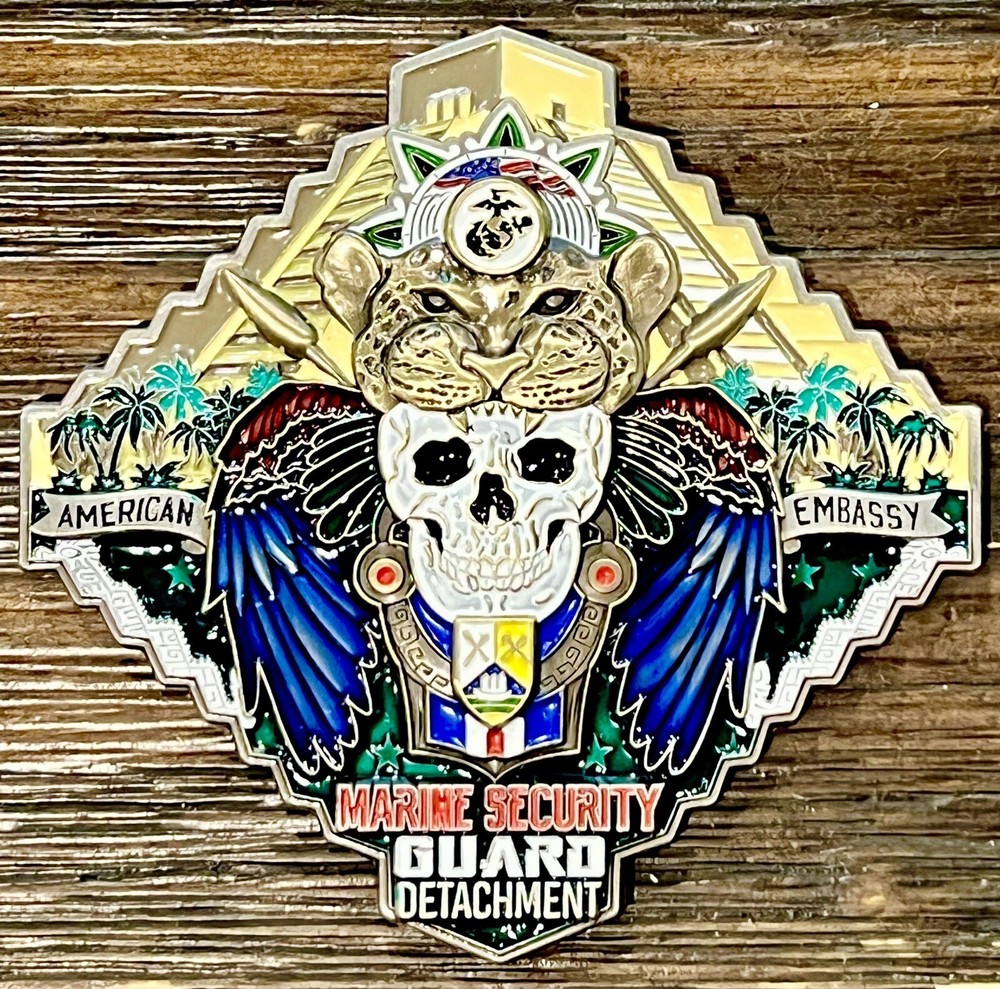 USMC MSG Marine Security Guard Detachment Belmopan, Belize Challenge Coin