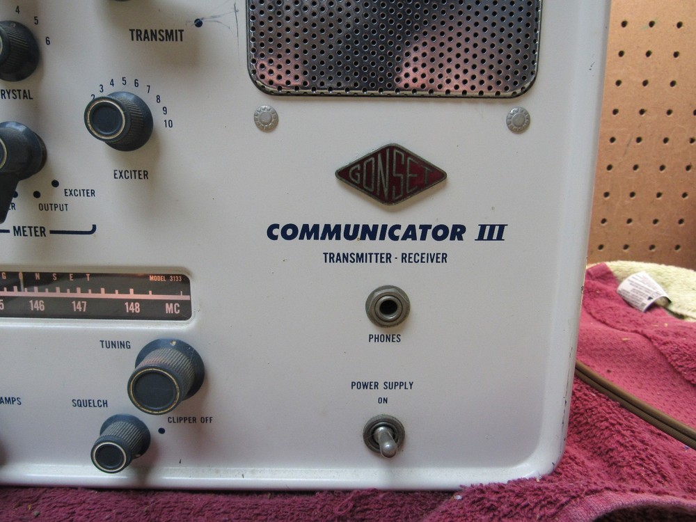 Gonset Communicator III Model 3133 2 Meter Transmitter Receiver HAM Radio