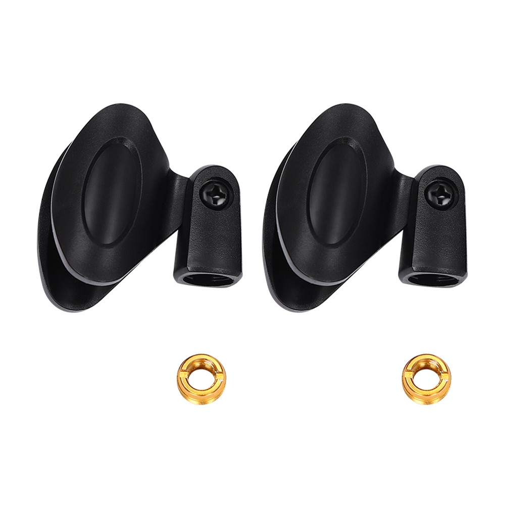 2pcs Universal Microphone Clips Black Microphone Mic Clip Holders