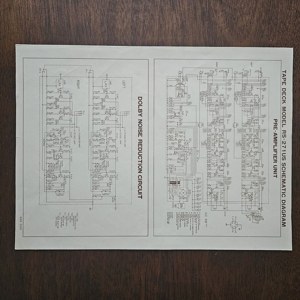 Technics RS-271US RS-276US Needs Service Clean Unit