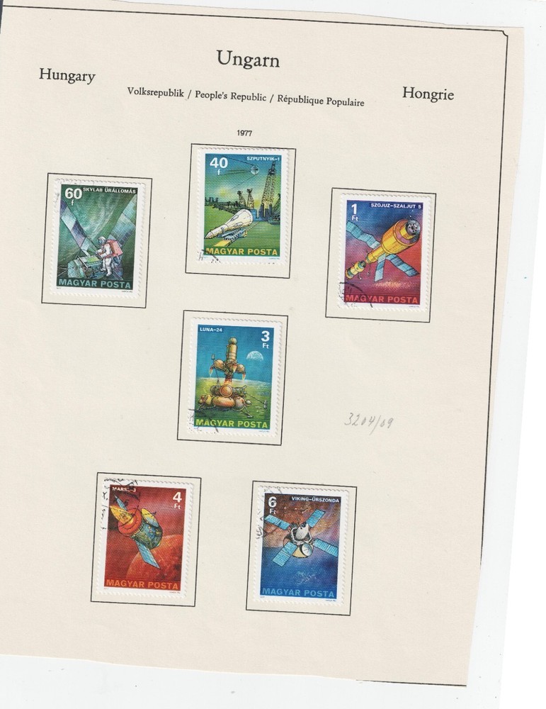 Hungary Space Exploration set 1977 HU