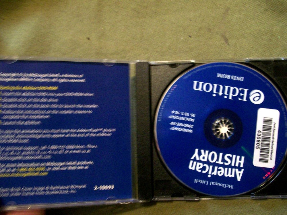 McDougal Littell American History : e Edition DVD-ROM Interactive Student Text