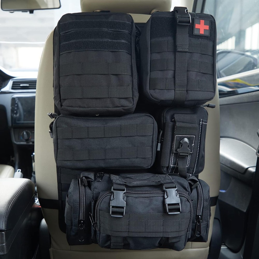 Universal Tactical Seat ​Back Organizer Vehicle Molle Panel Storage Bag