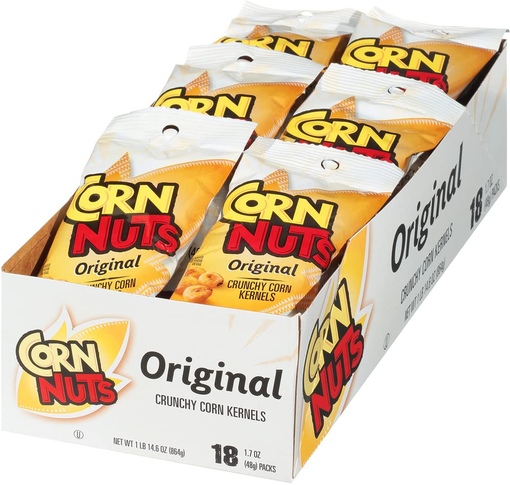 CORN NUTS Original Flavored Corn Kernels, Crunchy Corn Snacks, Snack Box, Variet