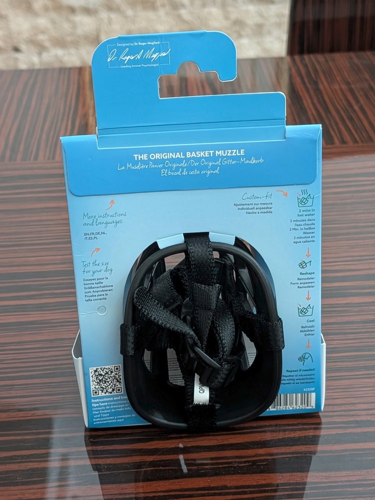 Baskerville Ultra Dog Muzzle Size 3 Black Comfortable Dog Friendly Breathable