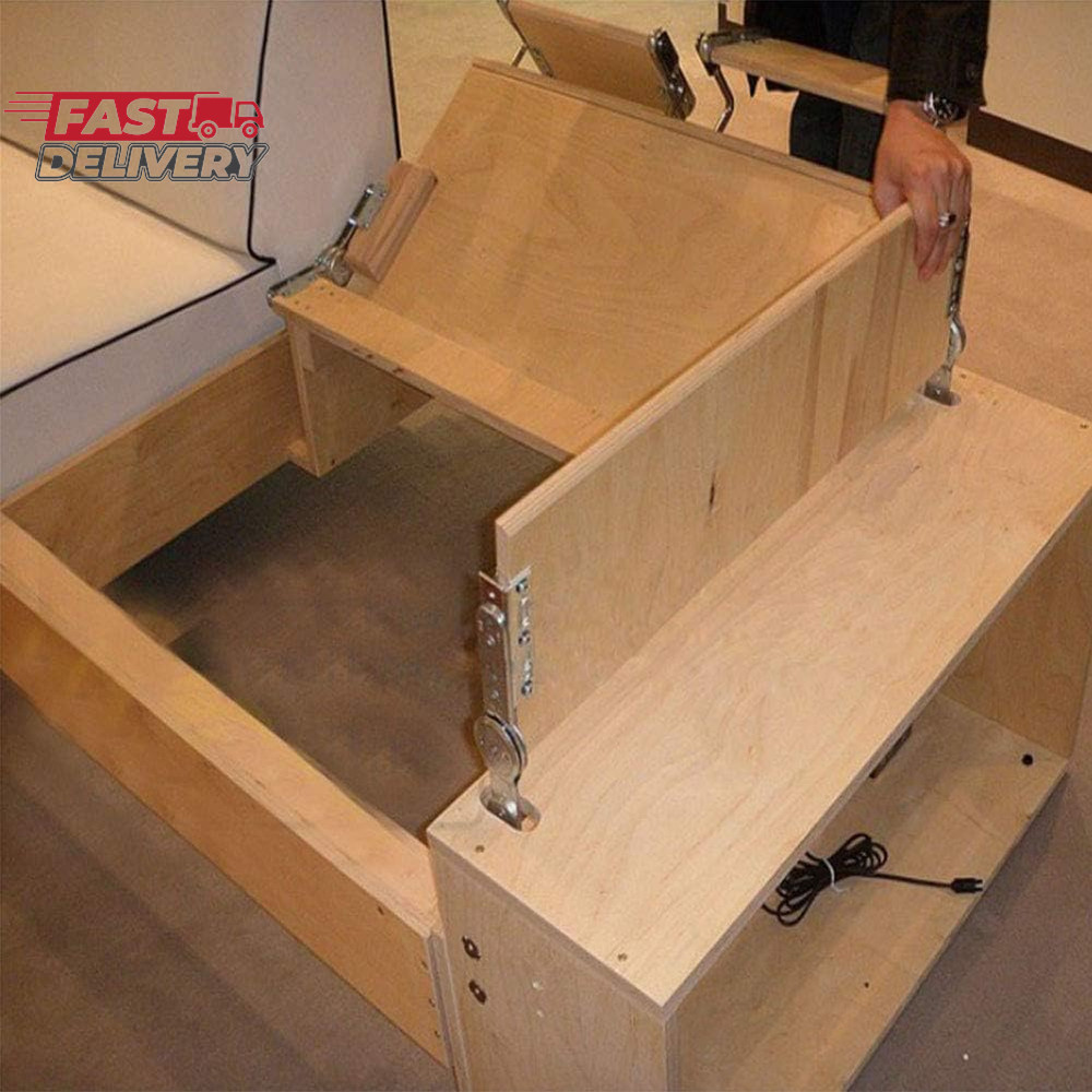 2 Pack of Furniture Adjustable Angle Hinge Automatic Reset Function Hinge Angle