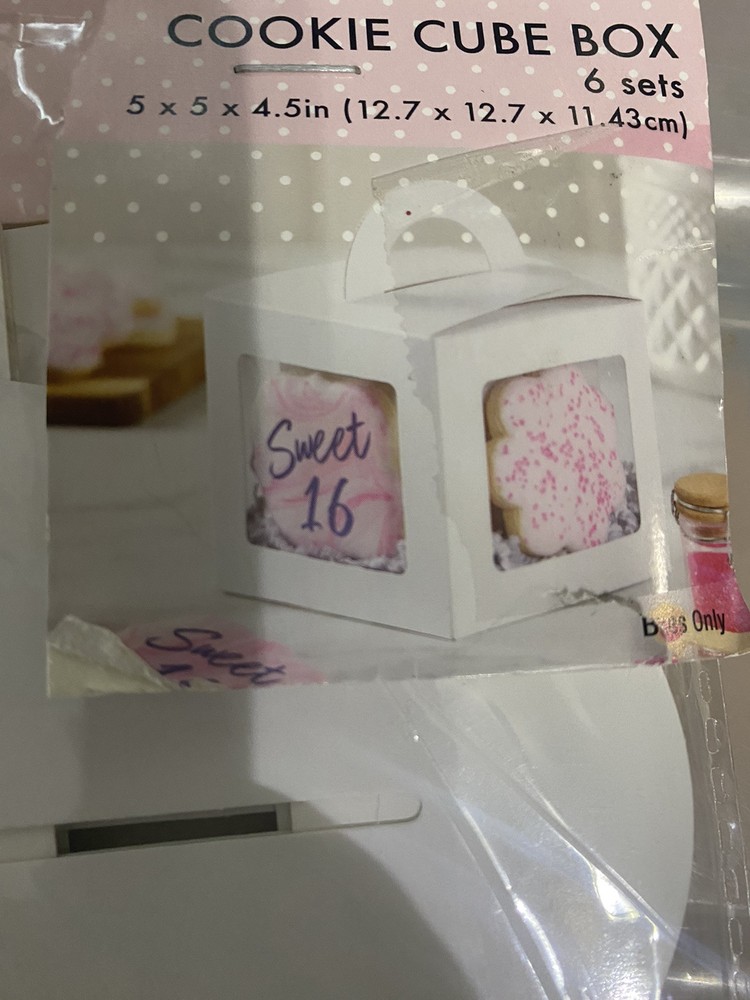 Cookie Cube Box 5x5x4.5