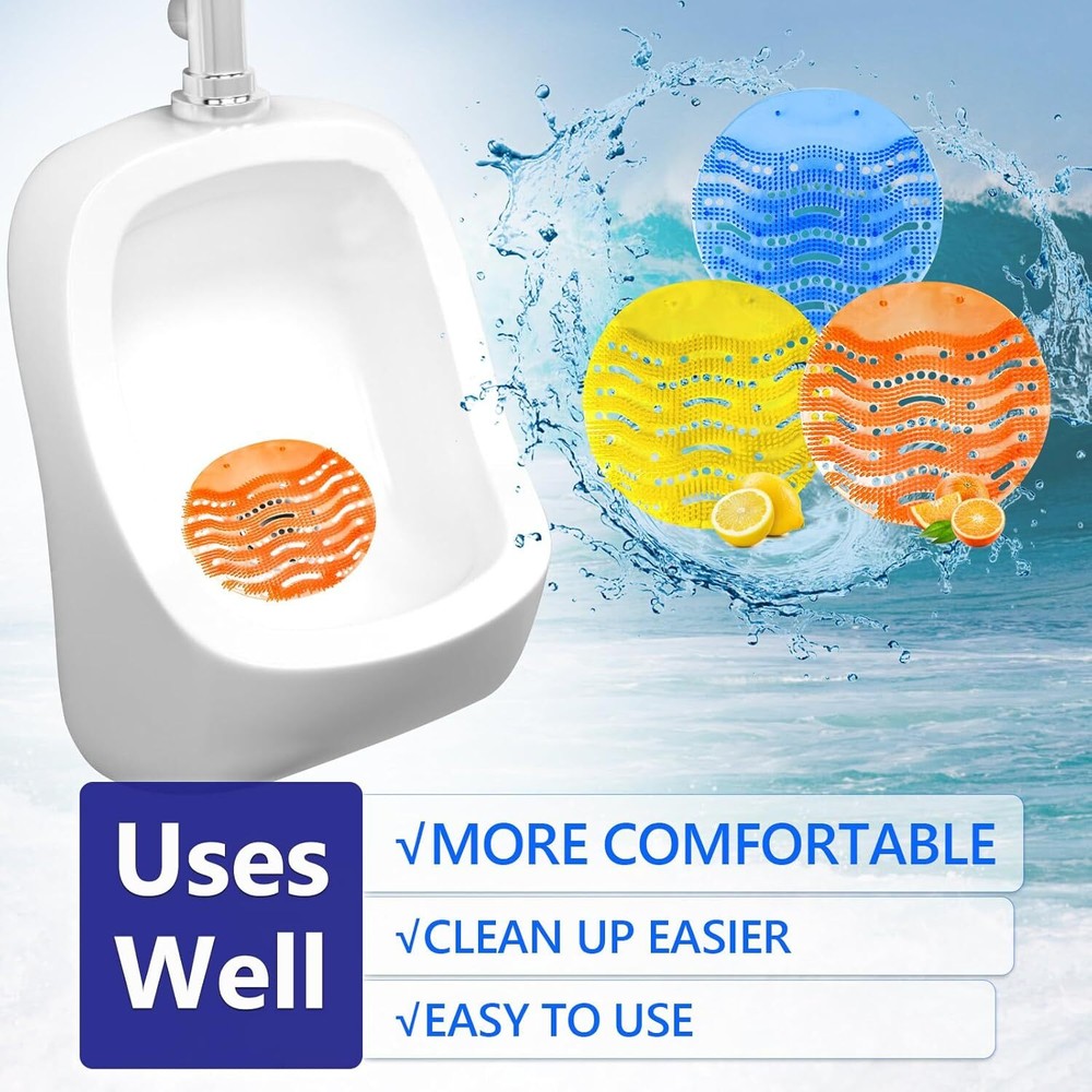 Urinal Screen Deodorizer 12 Pack Urinal Cakes Bulk Scented Anti-Splash Urinal