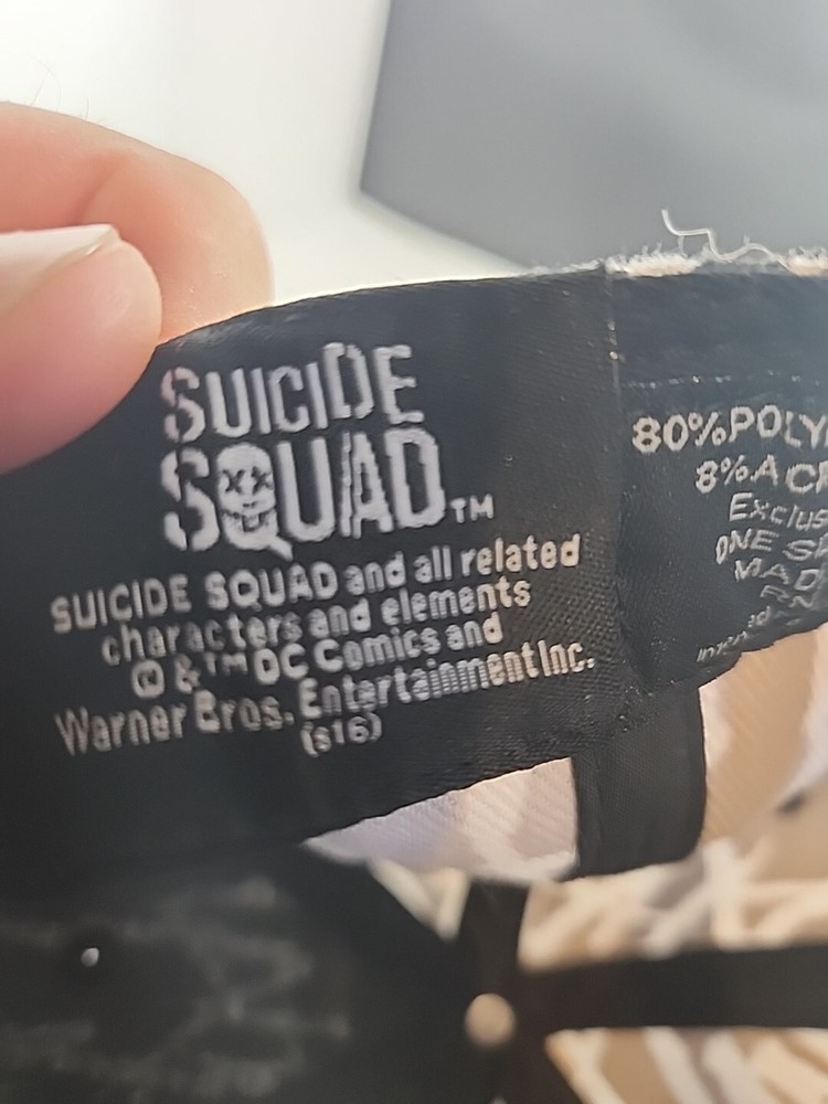 Suicide Squad Snapback Flat Bill Hat Joker