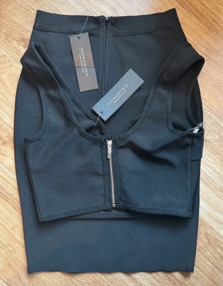 Black bandage co-ord